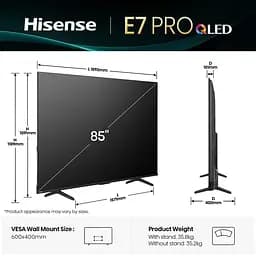 LED-телевізор Hisense 85E7Q PRO - мініатюра 3