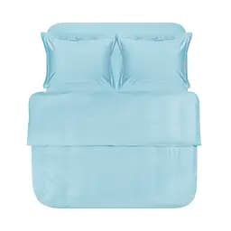 Постельное белье сатин Lotus Home - Dakota Modern голубой евро