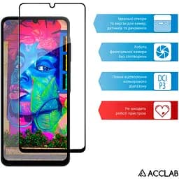 Скло захисне ACCLAB Full Glue Samsung A06 Black (1283126598814) - мініатюра 5