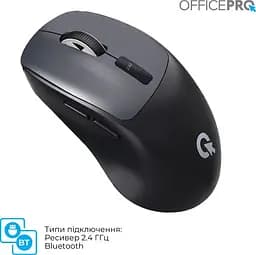 Миша OfficePro Silent Click Wireless Black (M398B) - мініатюра 8