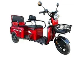 Электроскутер Трехколесный Corso "SiG-8 PRO" (1200W, 72V,28Ah) Красный