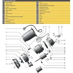 Насос дренажний Optima FC550W 0.55 кВт чорно-жовтий - мініатюра 4