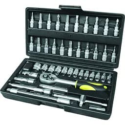 Профессиональный набор инструментов Сталь 1/4" 46 предметов (58257)