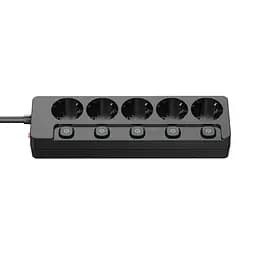 Фільтр мережевий 5 розеток 2 м Black 16А ColorWay teh0024045 - мініатюра 3