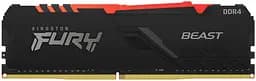 Пам'ять ПК DDR4 32GB 3600 FURY Beast RGB Kingston teh0024807