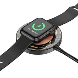 Зарядка Qi HOCO Discovery Edition 3-in-1 magnetic wireless fast charger CW45 - мініатюра 5
