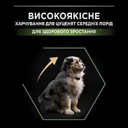 Сухий корм для цуценят та молодих собак середніх порід Purina Pro Plan Puppy Medium, з куркою, 3 кг (12279403) - мініатюра 6