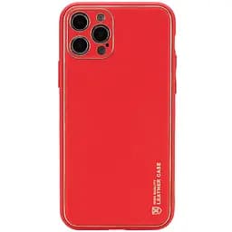 Шкіряний чохол Epik Xshield для Apple iPhone 13 Pro 6.1 Червоний/Red