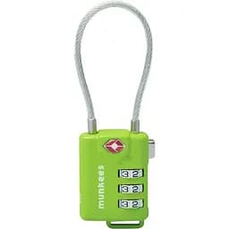 Брелок-замок Munkees 3609 TSA Cable Combi Lock Салатовый