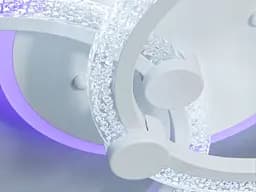 Люстра стельова LED Diasha A8180/2WH, 55W, 4100K, білий метал, сучасний стиль для дому - мініатюра 5
