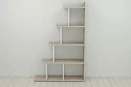 Етажерка Ferrum-decor Стелла 1600x1020x300 Білий метал ДСП Дуб Сонома (FRD-103469) - мініатюра 4