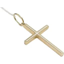 Золотий хрестик Харківська ювелірна фабрика з емаллю. 11589-ЕБЕЛ