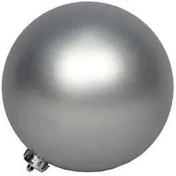Куля Devilon 15 см срібляста матова  (033911)