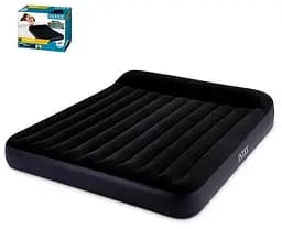 Велюровая кровать с подголовником, 183x203x25 см, 64144