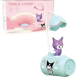 Дитяча настільна лампа Куромі баночка блакитна (348A)