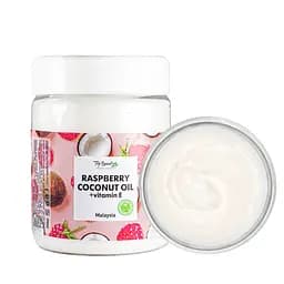 Олія для тіла та волосся кокосова Top Beauty з вітаміном Е й ароматом малини 250 мл
