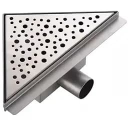 Трап для душу кутовий Gappo G82020-1 нержавіюча сталь 200x200 мм