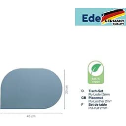 Килимок сервірувальний Kela Edel 45х30 см димчасто-блакитний (12662) - мініатюра 2
