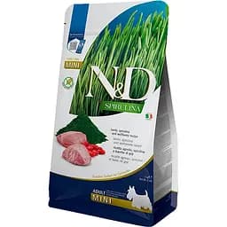 Сухий корм для дорослих собак дрібних порід Farmina N&D Spirulina беззерновий з ягням, спіруліною та ягодами годжі 2 кг