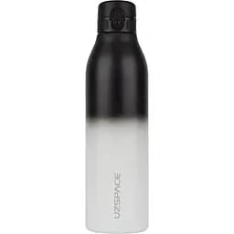 Термобутылка UZspace Iron Gradient 1 л черная с белым (4204)
