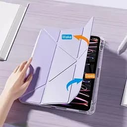 Обкладинка BeCover Ultra Slim Origami Transparent з кріпленням Apple iPad Mini 6 2021 Purple (712933) - мініатюра 4
