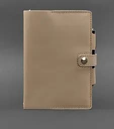 Кожаный блокнот (Софт-бук) 4.0 светло-бежевый