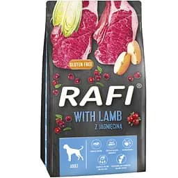 Сухий корм для дорослих собак Dolina Noteci Rafi з ягням та рисом 10 кг