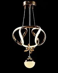 Люстра стельова LED Splendid Ray L123/2, 30W, золото, білий, сучасний стиль, регульована висота - мініатюра 3
