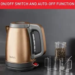 Електрочайник Tefal Coppertinto 1.7 л Strix нержавіюча сталь бронзовий kuh0015310 - мініатюра 3