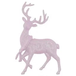 Елочная игрушка MIS LT Олень 8,5х13х3 см розовый