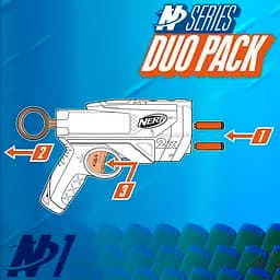 Набір Nerf N Series 2 іграшкові бластери та 12 стріл (G1492) - мініатюра 4