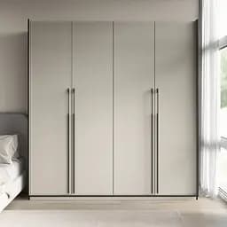Шкаф для одежды Flamecame в спальню с полочками на 4 двери FR-17