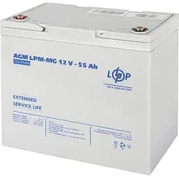 Аккумулятор LogicPower AGM-MG 12V/55Ah/660Wh (3873) [109178]