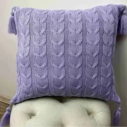 Наволочка в'язана Прованс Глорія 45x45 cм бузкова (22014)