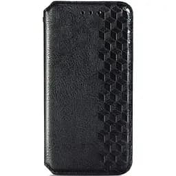 Чохол-книжка шкіряний Getman Cubic (PU) для Samsung Galaxy A10s Чорний