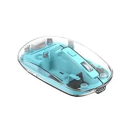 Комп'ютерна мишка XO M12 bluetooth wireless transparent mouse Синя