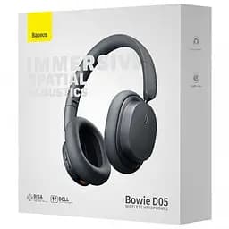 Накладні бездротові навушники Baseus Bowie D05 Wireless Headphones (NGTD02021) Cluster Black - мініатюра 5