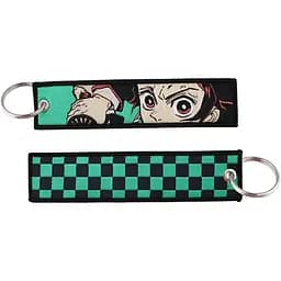 Брелок тканевый Клинок рассекающий демонов Танджиро Камадо Demon Slayer Tanjiro Kamado 10 см