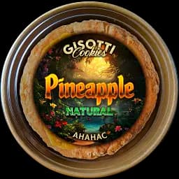 Крафтове печиво вершкове Gisotti "Ананасове" натуральне 330 г