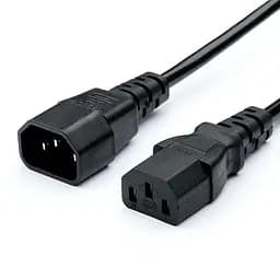 Кабель живлення 220В 3.0 м, 1,5мм2 С13-С14 (подовжувач) Kingda (PC6063-3M) - мініатюра 2