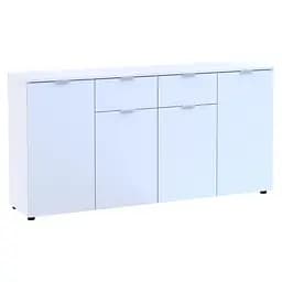 Комод Doros Рон 7 Білий 4 фасади 2 шухляди 160х38х81 (44900222)