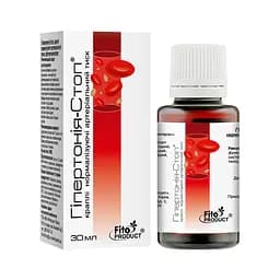 Краплі нормалізуючі артеріальний тиск "Гіпертонія-стоп", 30 мл