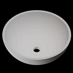 Раковина матова накладна Amidicon Atol 41 з литого каменю ATOL_41 _MAT, Білий матовий