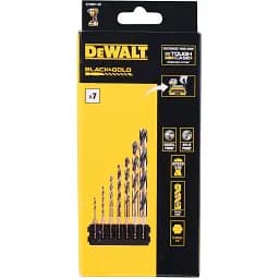 Кассета со сверлами по металлу DeWalt Black&Gold диаметр 2, 3, 4, 5, 6, 8, 10 мм 1/4 дюйма, 8 шт. (DT70831)