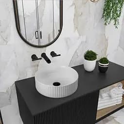 Умивальник Rea Delia 36x36 white (REA-U0601), Структурна - мініатюра 2