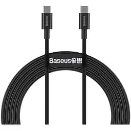 Дата кабель USB-C to USB-C 1.0m 5A Black Baseus (CATYS-B01)