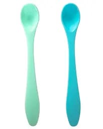 Ложечки для годування Baby Team, блакитний і бірюзовий, 2 шт. (6101_голубой_и_бирюзовый)