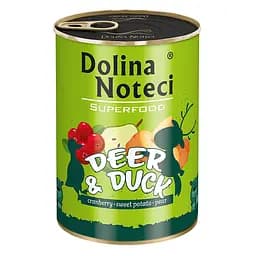 Консерва Dolina Noteci Superfood для собак 400 г (оленина та качка)