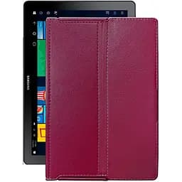 Чехол StatusCASE из экокожи для планшета Samsung Galaxy Book 2 (sm-w737v) Бордовый