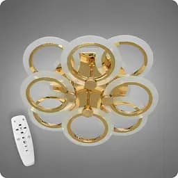 Люстра світлодіодна 517 Dlight 3color з пультом 110Вт Золото (01364)